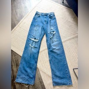 Zara High Waist Jeans Size 4 Barely Worn